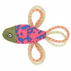 Flamingo Cat Asli Fish 12,5 cm - hračka pre mačku, rybička s hrkálkou a sieťkou - ružová Flamingo Cat Asli Fish 12,5 cm - hračka pre mačku, rybička s hrkálkou a sieťkou - ružová