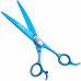 Geib Kiss Silver Blue Curved Scissors - kvalitné zakrivené nožnice s mikrorezom a modrou úpravou - 7,5" Geib Kiss Silver Blue Curved Scissors - kvalitné zakrivené nožnice s mikrorezom a modrou úpravou - 7,5"