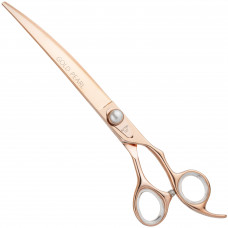 Geib Gold Pearl Curved Scissors - profesjonalne nożyczki groomerskie z japońskiej stali, gięte - 8,5