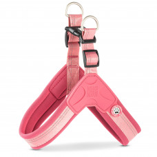 Max&Molly Q-Fit Harness Matrix 2.0 Rose - lekkie szelki step in dla psa, z identyfikatorem QR, pastelowe różowe - XS