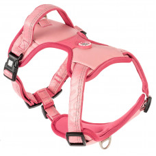 Max&Molly Sport Harness Matrix 2.0 Rose - szelki regulowane dla psa, z identyfikatorem QR, pastelowy różowy - S
