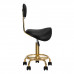 Activ 6001-G Gold Black - złote krzesło groomerskie z profilowanym siedziskiem i oparciem, czarne