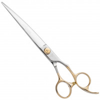 Geib Avanti Curved Scissors - profesjonalne nożyczki groomerskie z mikroszlifem, gięte - 8,5