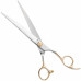 Geib Avanti Curved Scissors - profesjonalne nożyczki groomerskie z mikroszlifem, gięte - 8,5