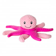 Kiwi Walker Chobotnica & Hviezdica 25 cm - hračka pre psa 2 v 1, plyšová chobotnica a plávajúca hviezdica - ružová