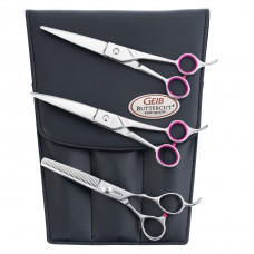 Geib Gator Scissors Set 7,5" - sada profesionálnych nožníc a steničiek (40 zubov) z japonskej nerezovej ocele, 3 kusy Geib Gator Scissors Set 7,5" - sada profesionálnych nožníc a steničiek (40 zubov) z japonskej nerezovej ocele, 3 kusy