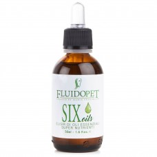 FluidoPet Six Oils Elixir 50 ml - extrémne výživný, revitalizačný, regeneračný a opravný elixír na zvieracie oblečenie, pozostávajúci až z 11 exfoliantov