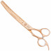 Geib Gold Pearl Curved Chunker 7,0" - jednostranne zahnuté stenčovacie nože, 20 zubov, v elegantnej zlatej farbe