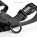 Chrbtový postroj Dashi Colorflex Black - nastaviteľný, vodeodolný postroj na stráženie psov, čierny - M