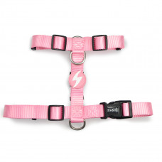 Dashi Solid Back Harness Baby Pink - nastaviteľný postroj na stráženie psa, svetloružový - M