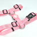 Dashi Solid Back Harness Baby Pink - nastaviteľný postroj na stráženie psa, svetloružový - M