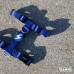 Dashi Solid Back Harness Blue - nastaviteľný postroj na ochranu psa, modrý - XS