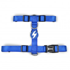 Dashi Solid Back Harness Blue - nastaviteľný postroj na ochranu psa, modrý - L