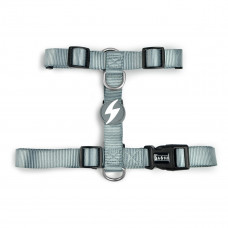 Dashi Solid Back Harness Grey - nastaviteľný postroj na stráženie psa, sivý - L