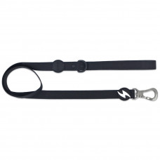 Dashi Colorflex Leash Black 120cm - mestské, vodeodolné vodítko pre psa, čierne - L