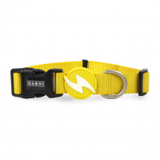 Dashi Solid Collar Yellow - obojok pre psa, nylon, žltý - XS