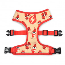 Dashi Tribes Neo Mesh Harness - obojstranný postroj pre psa bez manžety, vyrobený z neoprénu, vzor s odvážnymi tvormi - L Dashi Tribes Neo Mesh Harness - obojstranný postroj pre psa bez manžety, vyrobený z neoprénu, vzor s odvážnymi tvormi - L