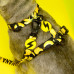 Dashi Eco Banana Back Harness - nastaviteľný postroj na stráženie psa, vyrobený z recyklovaných materiálov, banánový vzor - XS