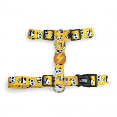 Dashi Snooze Back Harness - nastaviteľný postroj na ochranu psa, vzor panda - S