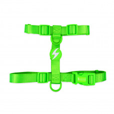 Dashi Neon Green Back Harness - nastaviteľný postroj na stráženie psa, neónová zelená - S