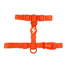 Dashi Neon Orange Back Harness - nastaviteľný postroj na stráženie psa, neónovo oranžový - XS