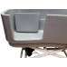 Blovi Dog Bath Grey - veľká a pevná vaňa na úpravu srsti s elektrickým zdvihom a obojstranným výložníkom, šedá
