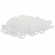 Paw Marks Non-Latex Transparent Bands 6,3 mm - profesionálne, odolné, nelatexové gumičky, transparentné, stredná hrúbka, 1000 ks.