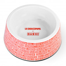 Dashi La Casa De Papel Gang Bowl - melamínová miska, pre psov a mačky, motív zo série House of Paper - L
