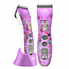 Kenchii Flash 5 Purple Cordless Clipper - profesionálny akumulátorový strihač, 5 rýchlostí s nastaviteľnou čepeľou