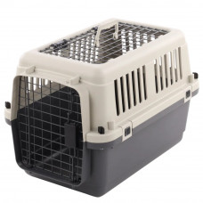 Transportná klietka Flamingo Neto Dark Grey S - pevný nosič pre psov a mačky, do 12 kg Transportná klietka Flamingo Neto Dark Grey S - pevný nosič pre psov a mačky, do 12 kg