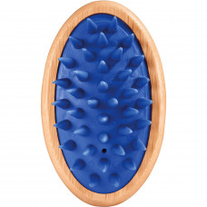 Artero Nature Laika Rubber Brush Blue - gumená kefa pre psov a mačky, s dlhými, širokými kolíkmi