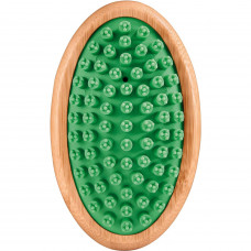 Artero Nature Laika Rubber Brush Green - gumená kefa pre psov a mačky, s masážnymi loptičkami