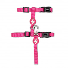 Dashi Solid Cat Harness + Leash - Sada postroja a vodítka pre mačky - Čierna