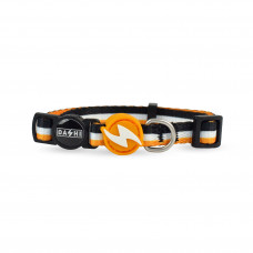 Dashi Stripes Orange & Black Cat Collar - obojok pre mačky, oranžové a čierne pásiky