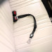 Dashi Solid Black Seat Belt - vodítko do auta, bezpečnostné pásy pre psa