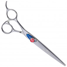 Päťhviezdičkové ofsetové nožnice Kenchii - nožnice na úpravu, rovné - 6"