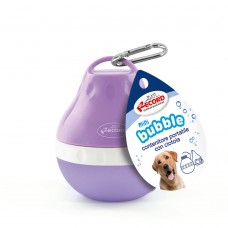 Record Mini Bubble 160ml - prenosná fľaša, fľaša na vodu pre psa, fialová