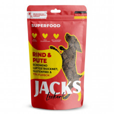 Jacks Leckerlie Superfood Rind & Pute 90g - psie pochúťky, 73% hovädzie a morčacie - AKCIA vzhľadom na dátum, najlepšie do 05.03.