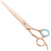 Kenchii Rose Offset Scissors - nožnice na úpravu z ružového zlata, rovné, s mikrorezom - 8"