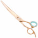 Kenchii Rose Offset Curved Scissors - nožnice na úpravu z ružového zlata, ohnuté, s mikrorezom - 9"