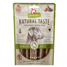 GranataPet Natural Taste Dental Care Snack Deer 70g - prírodné mäsové dentálne pochúťky pre psov, jelenie pásiky