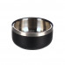 Flamingo Lora Black & Sliver Steel Bowl - oceľová miska pre psov a mačky, dvojitá stena, matná čierna - S Flamingo Lora Black & Sliver Steel Bowl - oceľová miska pre psov a mačky, dvojitá stena, matná čierna - S