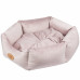 Biglo Velur Love Pink - elegantný velúrový pelech pre psov a mačky, šesťhranná špinavá ružová - M Biglo Velur Love Pink - elegantný velúrový pelech pre psov a mačky, šesťhranná špinavá ružová - M