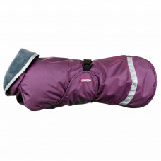 Kevyt Pomppa for Harness Plum - teplá pláštenka pre psov, s otvorom na postroj, slivka - 52