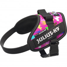 Julius-K9 IDC Powerharness Dogz - postroj pre psa, s odrazkami, farebný psí vzor - Mini-Mini