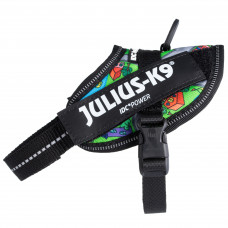 Julius-K9 IDC Powerharness Daycare - postroj pre psa, s odrazkami, farebný mestský vzor - Baby 2