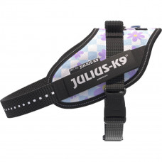 Julius-K9 IDC Powerharness Cartoon - postroj pre psa, s odrazkami, kvety - Mini-Mini