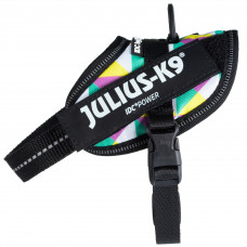 Julius-K9 IDC Powerharness Retro - postroj pre psa, s odrazkami, farebné trojuholníky - Baby 2