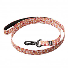 Julius-K9 MoreColor Basic Leash Pink Flowers 120cm - vodítko pre psa, páska, kvetinový vzor