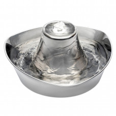 PetSafe Seaside Stainless Steel Pet Fountain 1,8L - fontána pre mačky a psy, vyrobená z nehrdzavejúcej ocele